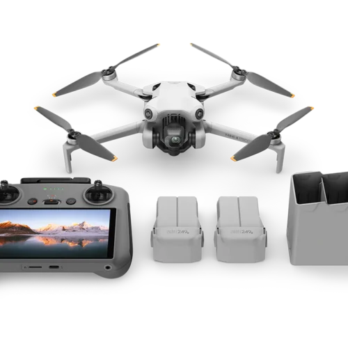 DJI Mini 4 Pro Fly More Combo Plus (DJI RC 2) Includes 3 Plus Batteries and Shoulder Bag